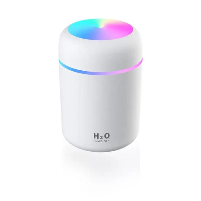 【七彩夜燈】USB炫彩空氣淨化加濕器(霧化香薰機 香氛機 水氧機 芳香機 薰香機 擴香機 氛圍燈)