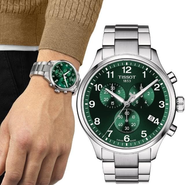 【TISSOT 天梭】Chrono XL韻馳 計時腕錶 男錶 指針錶(T1166171104701)
