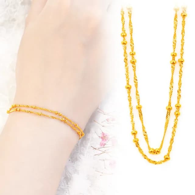 【元大珠寶】雙11黃金手鍊純金9999幸福姿態(0.96錢正負5厘)