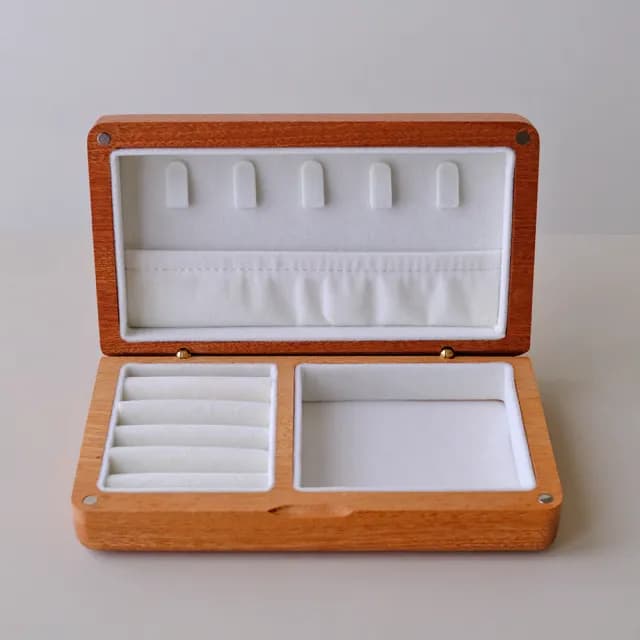 【Ms. box 箱子小姐】雙11 父親節禮物 頂級烏壇實木輕巧飾品盒/珠寶盒/收納盒(磁吸式小木盒)