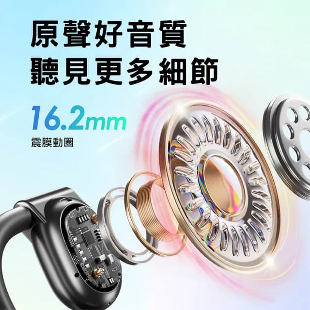 【CityBoss】AWEI TZ6 耳掛式無線耳機 OWS開放式空氣傳導 高質感真藍牙耳機(ENC通話降噪/V5.3/IPX4)