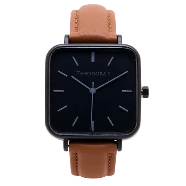 【THEODORA’S 希奧朵拉】精選多款｜Hebe 簡約方形金屬/真皮手錶(簡約手錶 女錶 方形錶)