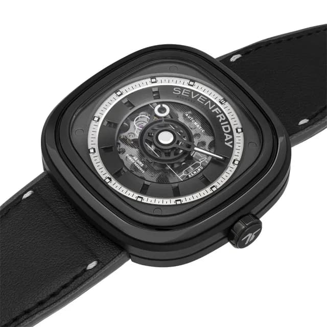 【SEVENFRIDAY】限定發行版超酷黑 T系列機械錶-45mm 送禮 禮物 推薦(T1/04)