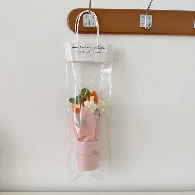 【A-ONE 匯旺】情人禮物 婚禮禮物 編織盆栽 編織花 編織向日葵 針織花 畢業花束 生日禮物 告白禮物