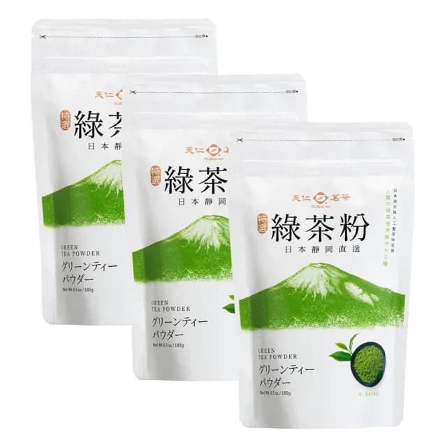 【天仁茗茶】日本特選綠茶粉180g*3包