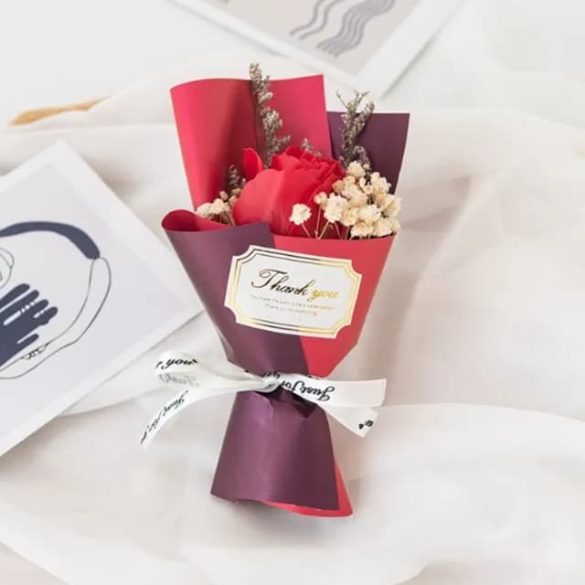 【JEN】香皂花乾燥花巴掌大小花束16*7cm(畢業典禮/節慶/生日禮物/情人節/母親節)