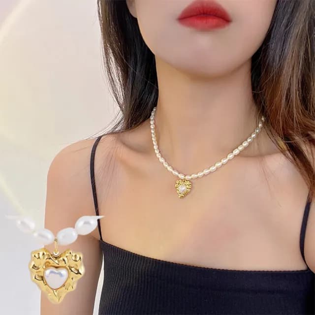 【LEESA】父親節禮物 純銀項鍊\珍珠項鍊\金幣項鍊\小香項鍊\韓國項鍊\珍珠頸鏈\小眾項鍊\法式項鍊\生日禮物