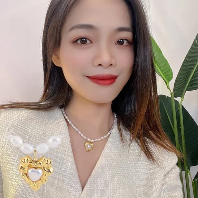 【LEESA】純銀項鍊\珍珠項鍊\金幣項鍊\小香項鍊\韓國項鍊\珍珠頸鏈\小眾項鍊\法式項鍊\生日禮物