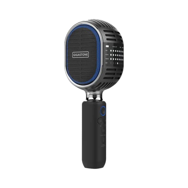 【GIGASTONE 立達】復古無線藍牙5.0麥克風KMH-9550(卡拉OK唱歌/雙人對唱TWS/喇叭音響/平板手機)