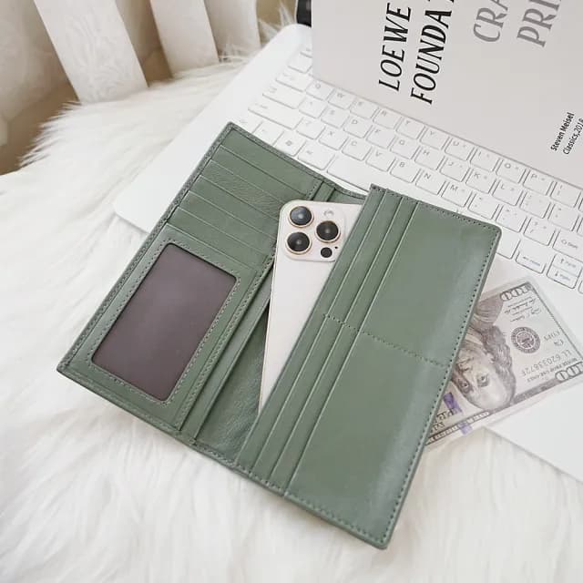 【MoonDy】雙11 長夾 羊皮長夾 手工編織 綿羊皮 生日禮物 長夾 錢包女 女長夾 女生皮