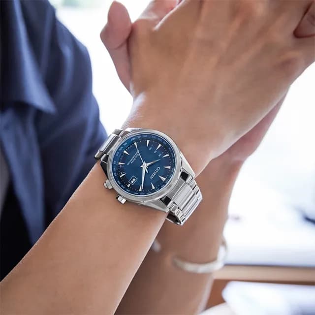 【CITIZEN 星辰】萬年曆錶 光動能錶 電波錶 男錶 手錶-43mm 禮物 推薦(CB0270-87L)