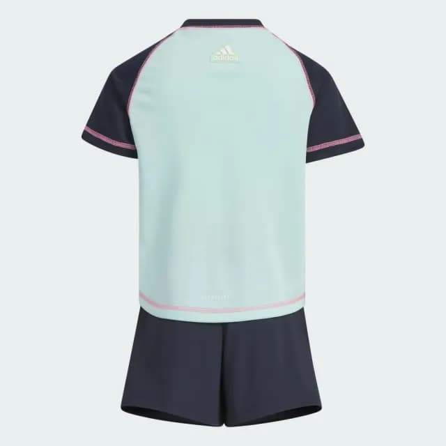 【adidas 愛迪達】運動套裝 短袖/短褲 吸濕排汗 童裝 IT1775