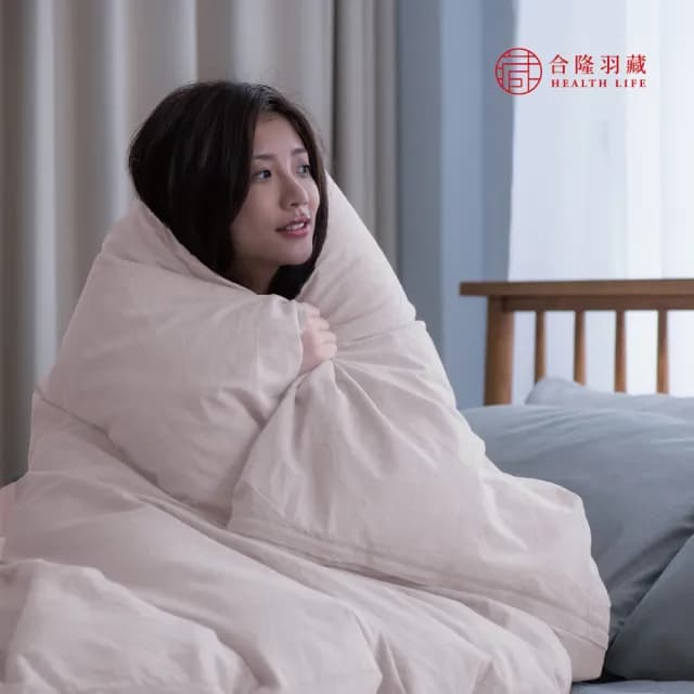 【合隆羽藏】CAS台灣原產95%白鵝絨被｜中保暖｜加大(四季被/棉被)