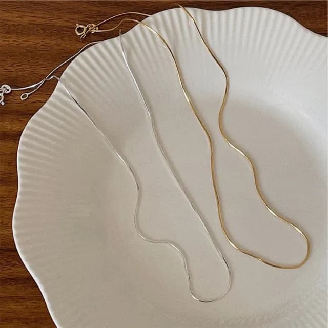 【KT DADA】情人節禮物 包包 配鍊 經典項鍊 法式項鍊 女生飾品 生日禮物 蛇骨鍊 細項鍊 疊戴項鍊 韓國項鍊 
