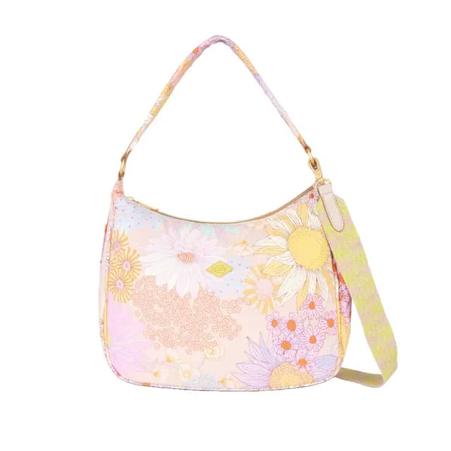 【Oilily】情人節禮物 Lucia系列 肩背二用包(粉色)