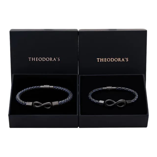 【THEODORA’S 希奧朵拉】可選色｜情侶對飾-無限磁吸真皮手環(情侶手環 情侶飾品 情人節禮物)