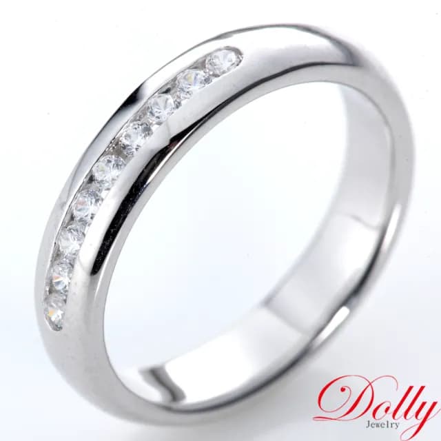 【DOLLY】0.20克拉 F/VS2 天然鑽石14K金鑽石戒指-003(母親節 長輩送禮 交換禮物首選)