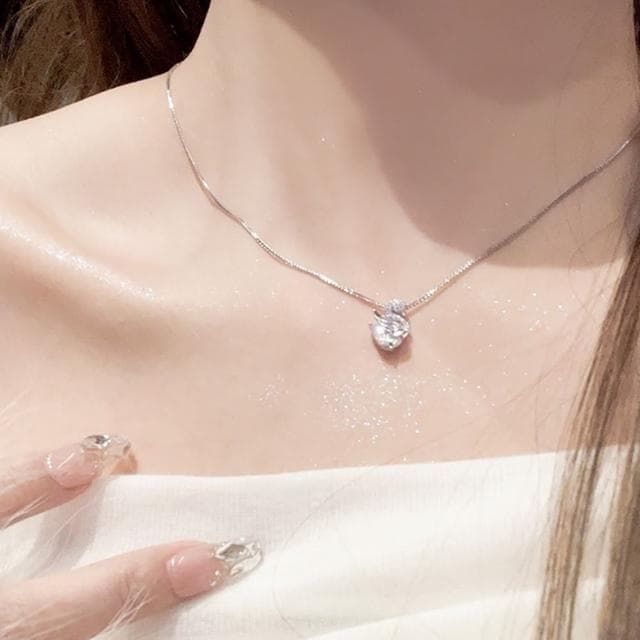 【LEEHER】生日禮物/項鏈/純銀項鏈女生項鍊/女項鍊/S925純銀項鍊/高級感氣質項鍊/小禮物/情人節