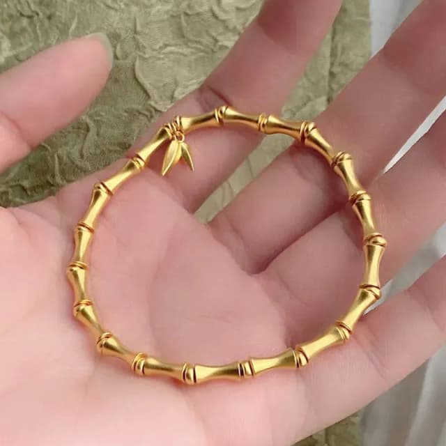 【LEEHER】手環/手鍊/手飾品/純銀手鍊/女生手鍊/竹節手鏈/情侶禮物/復古風/生日禮物/浪漫禮物/