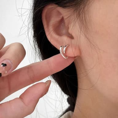 【KT DADA】抗過敏耳環 女生禮物 女生耳環 s925純銀愛心耳環 小耳環扣式 耳環 正韓耳環 可愛耳