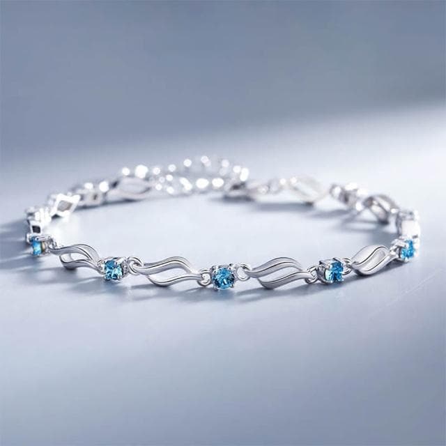 【MoonDy】手鍊 S999 純銀手鍊 結婚禮物 飾品 小禮物 水晶手鍊 日本手鏈 韓國手鏈 女生手鏈