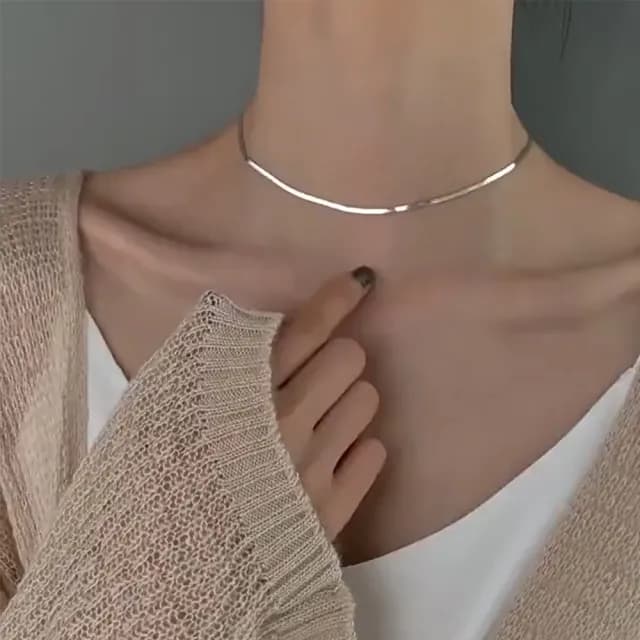 【KT DADA】包包 項鍊 純銀項鍊 女生項鍊 蛇骨項鍊 情侶項鍊 歐美項鍊 韓國項鍊 ins項鍊 個性項鍊 小