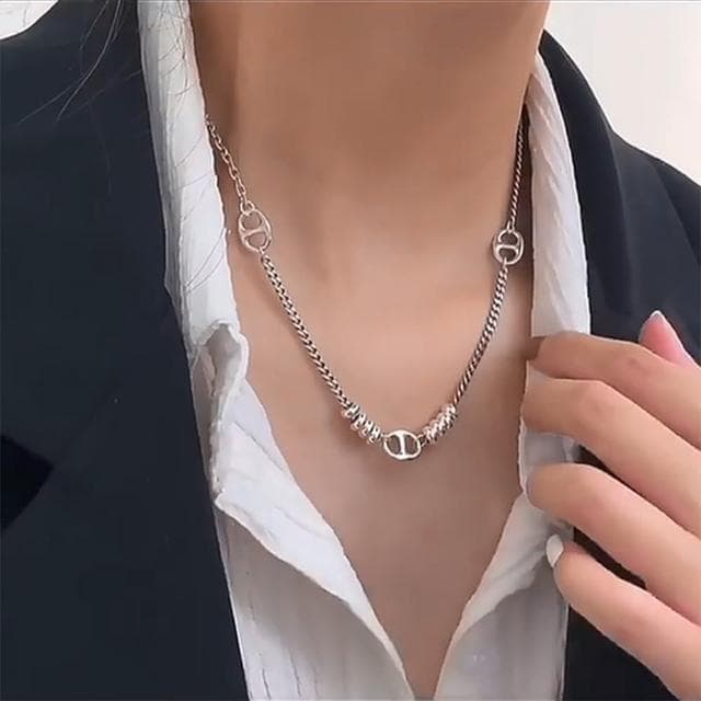 【LEEHER】女生/s925純銀項鍊/復古項鍊/個性項鍊/歐美項鍊/抗過敏項鍊/不掉色項鍊/小禮物/女友