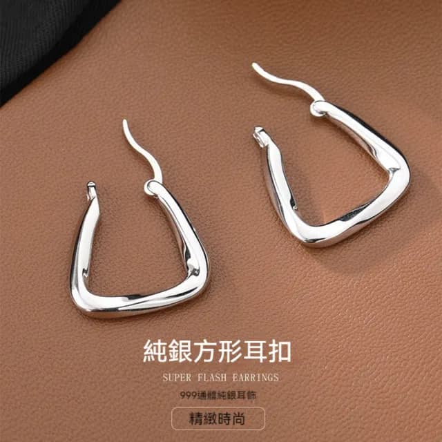 【LEEHER】耳環/銀耳環/耳飾/低敏耳環/耳夾/夾式耳環/女生禮物/情人節禮物/韓國耳環/純銀