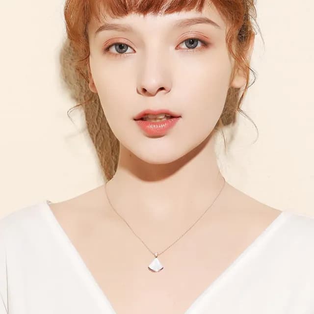 【MoonDy】包包 珍珠貝殼項鍊 銀飾品 韓國飾品 結婚禮物 純銀項鍊 造型珍珠項鍊 新娘飾品 情人節禮物