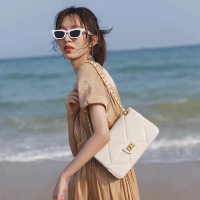 【MoonDy】情人節禮物 包包 肩背包 手拎包 鏈條包 鏈帶包 大方包 小方包 經典包包 復古包包 菱格鏈條包 枕