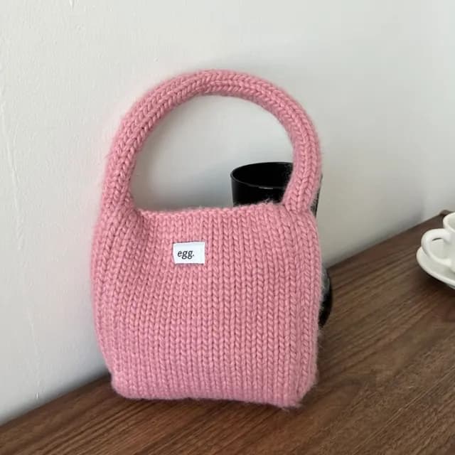 【巴黎精品】情人節禮物 現貨+預購 手提包編織肩背包(毛線針織可愛小巧女包包10色a1fp40)