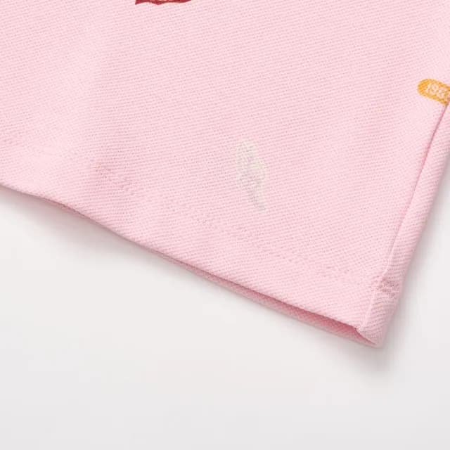 【GAP】女童裝 Logo純棉印花長袖POLO衫-粉色(646218)