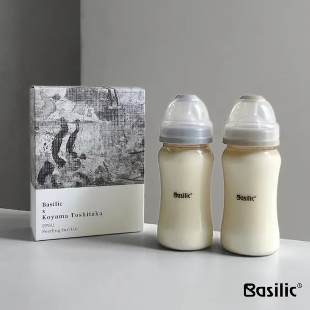 【Basilic 貝喜力克】專利防脹氣PPSU寬口奶瓶(240ml)