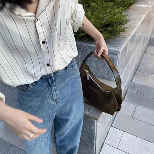 【LEEHER】情人節禮物 側背包/包包女/雲朵包/麂皮包包/大容量包包/韓國包包/日系包包/小眾包包/氣質包包/通