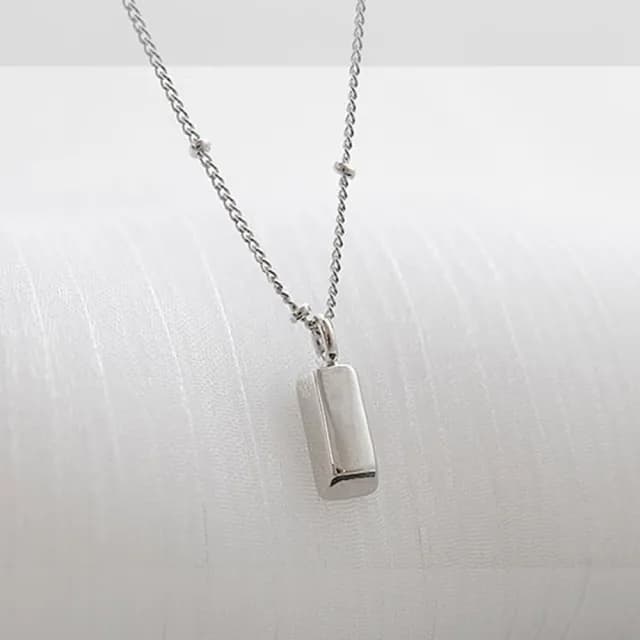 【LEEHER】金磚項鍊/鎖骨鏈/女生項鍊/招財項鍊/金色項鍊/銀項鍊/韓國項鍊/小飾品/小禮物/純銀項