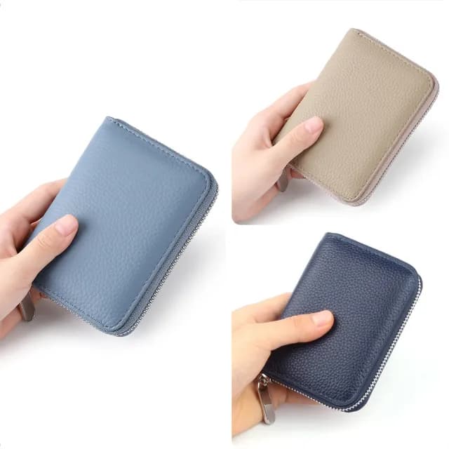 【LEEHER】錢包男/小錢包/零錢包男/拉鍊錢包/拉鍊短夾/牛皮短夾/零錢包/錢包/牛皮錢包/真 