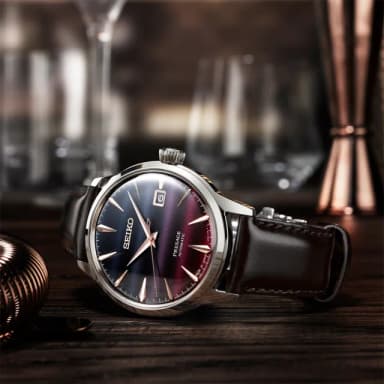 【SEIKO 精工】Presage 限量 紫色日落 STAR BAR 聯名機械錶 母親節 禮物 送禮(SRPK75J1/4R35-06F0P)