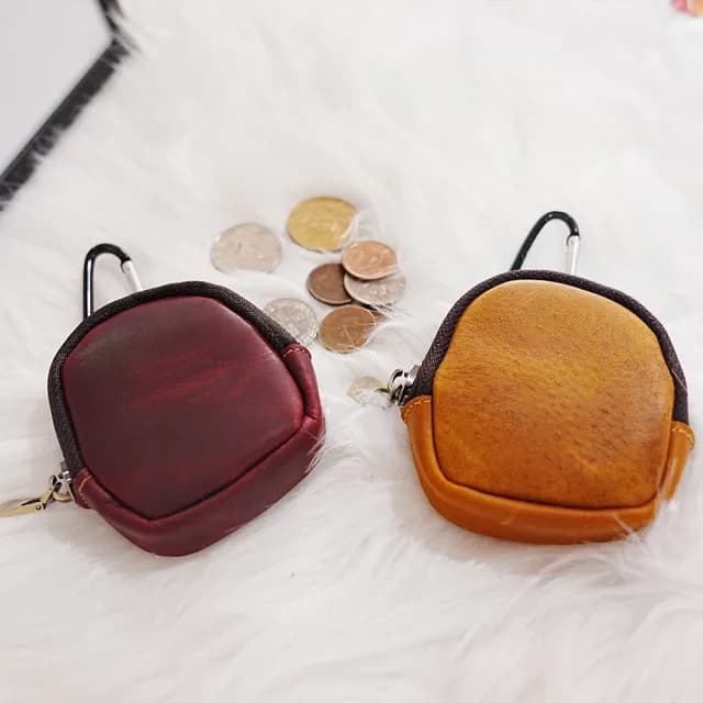 【MoonDy】雙11 迷你零錢包 牛皮錢包 零錢包 小掛包 零錢包韓國 真皮包包 零錢包 零錢收納包 汽