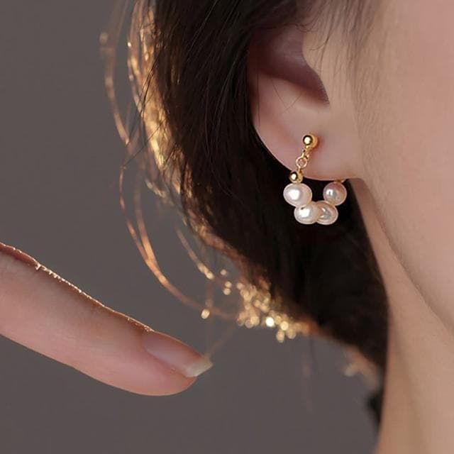 【LEEHER】耳環純銀/低敏耳環/銀針耳環/韓國飾品/韓國耳環/生日小物/生日禮物/耳環/銀耳環/鈍銀耳飾