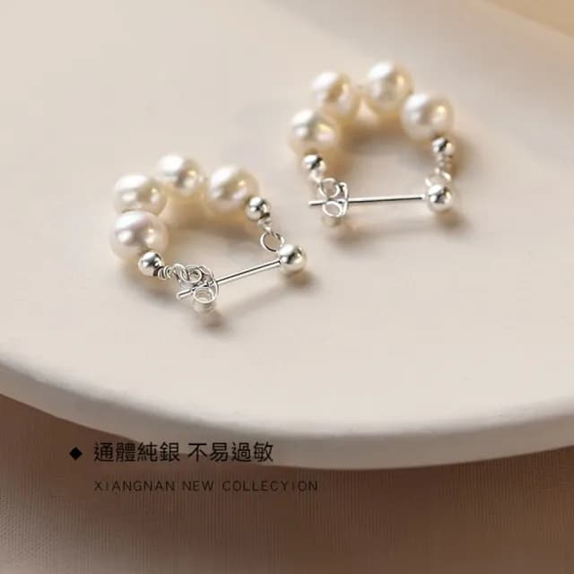 【LEEHER】情人節禮物 七夕 耳環純銀/低敏耳環/銀針耳環/韓國飾品/韓國耳環/生日小物/生日禮物/耳環/銀耳環