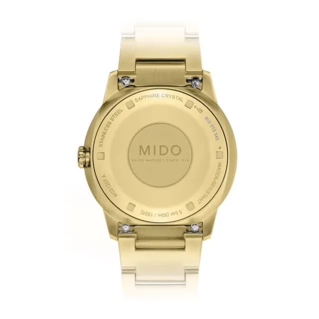【MIDO 美度】LADY 香榭系列 時尚黑 機械腕錶 七夕 情人節 禮物 送禮 推薦(M0212073305100)