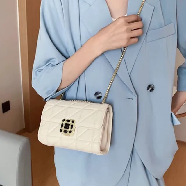 【LEEHER】女包/包包/小香風/鏈條包/菱格包/手提肩包/斜挎女包/腋下包/肩背包/斜背包/歐美