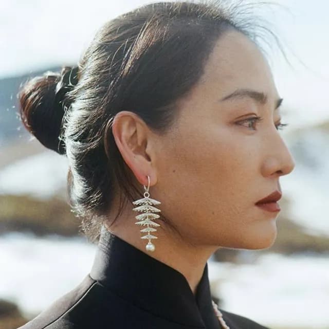 【MoonDy】情人節禮物 七夕 包包 耳環 松果耳環 歐美耳環 造型耳環 垂墜耳環 大耳環 浮誇耳環 流蘇耳環 氣