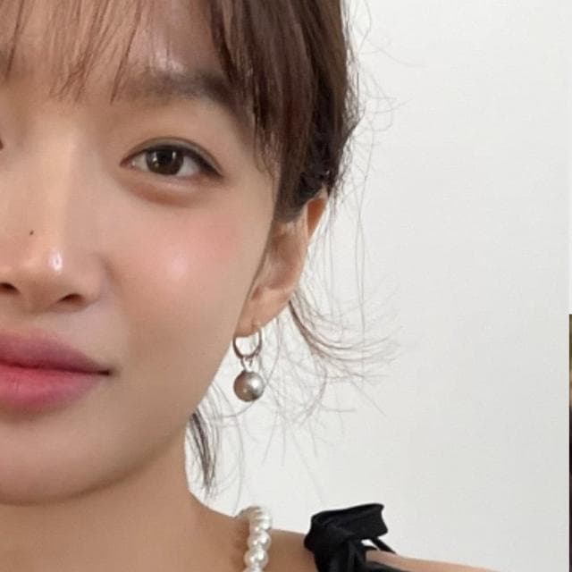 【KT DADA】垂墜耳環 小香耳環 法式耳環 氣質耳環 送女友禮物 圈圈耳環 灰珍珠耳環 純銀耳環 珍珠耳環