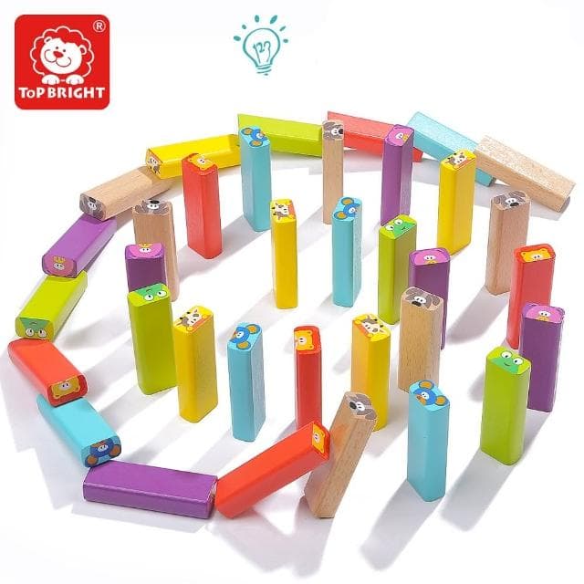 【Top Bright】動物積木疊疊樂(手眼協調/感統玩具/精細動作/聖誕節禮物)