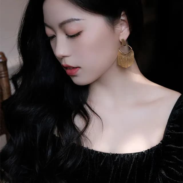 【KT DADA】情人節禮物 包包 垂吊式耳環 女生飾品 女生禮物 耳環 銀針耳環 歐美耳環 浮誇耳環 K金耳環 大耳