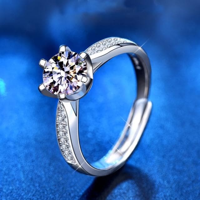 【LEESA】鋯石戒指\高級飾品\仿真鋯石\貴婦\時尚\手飾\女朋友禮物\莫桑石石\婚戒\名牌精品\高貴