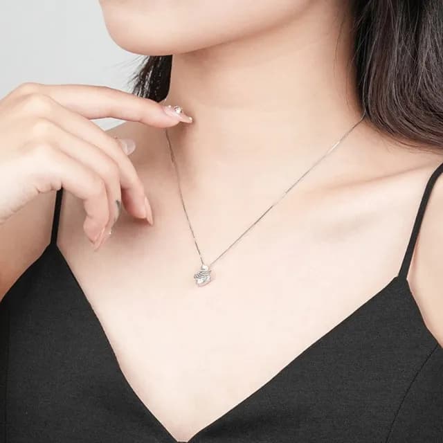 【LEESA】S925純銀項鍊\小天☆項鍊\項鏈\純銀項鏈\高級感氣質項鍊\結婚禮物\高級飾品\情人節禮