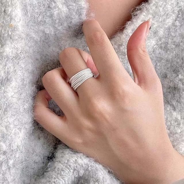 【LEESA】戒指女生/925純銀戒指/戒指/戒指女/可調節戒指/情人節禮物/女友生日禮物