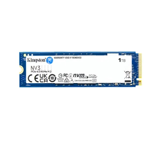 【Kingston 金士頓】Kingston 1000G NV3 M.2 2280 NVMe SSD Up to 6000 MB/s(SNV3S/1000G)